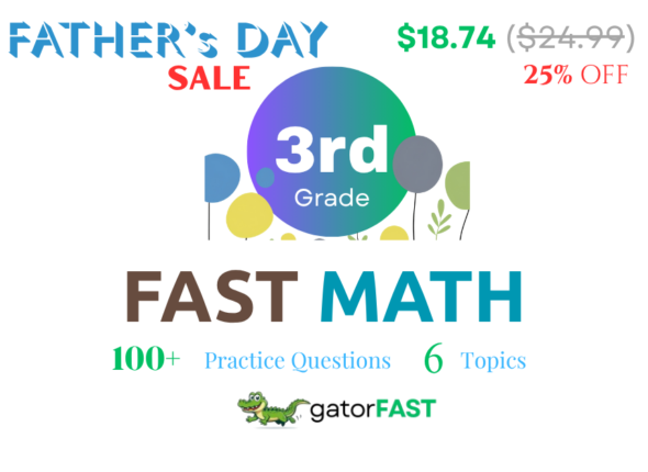 3rd Grade MATH Father's Day Sale