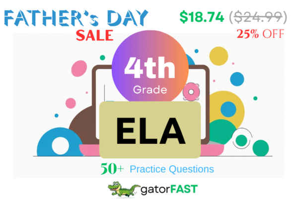 4th Grade ELA Father's Day SALE