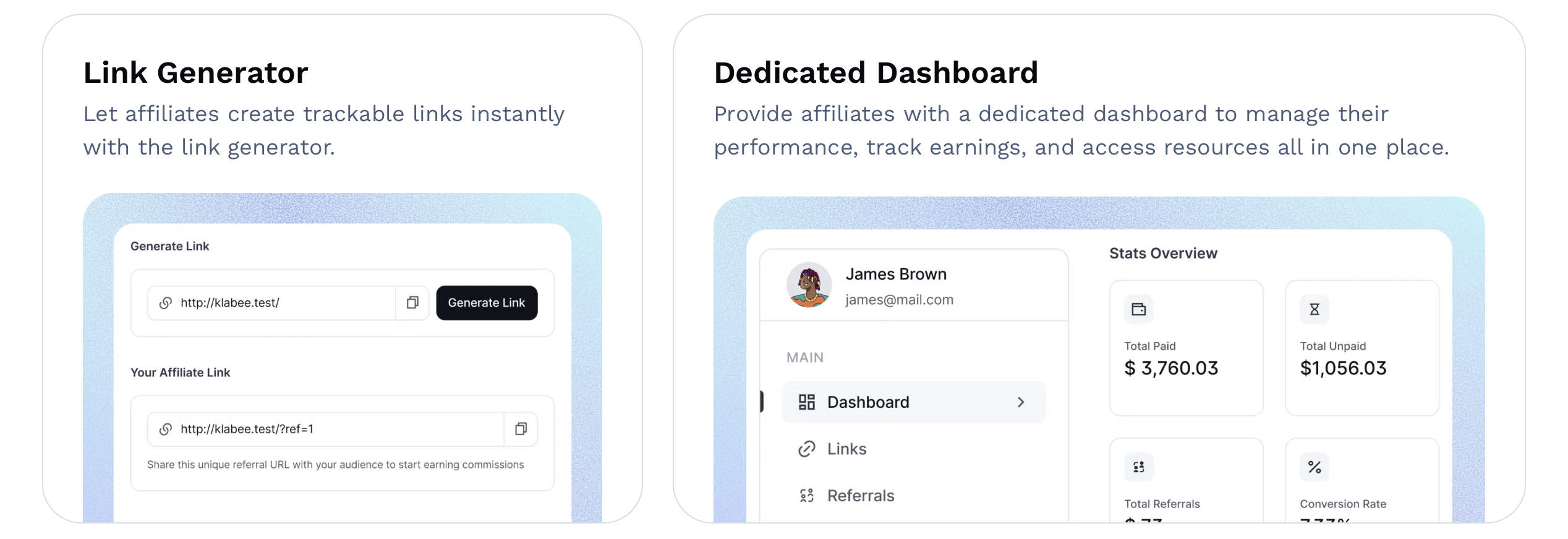 gatorFAST Affiliate Program Dashboard